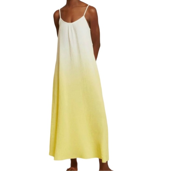 Nation LTD Dresses & Skirts - Nation LTD Lila Cotton Gauze Maxi Dress Size XS Ombre Butter